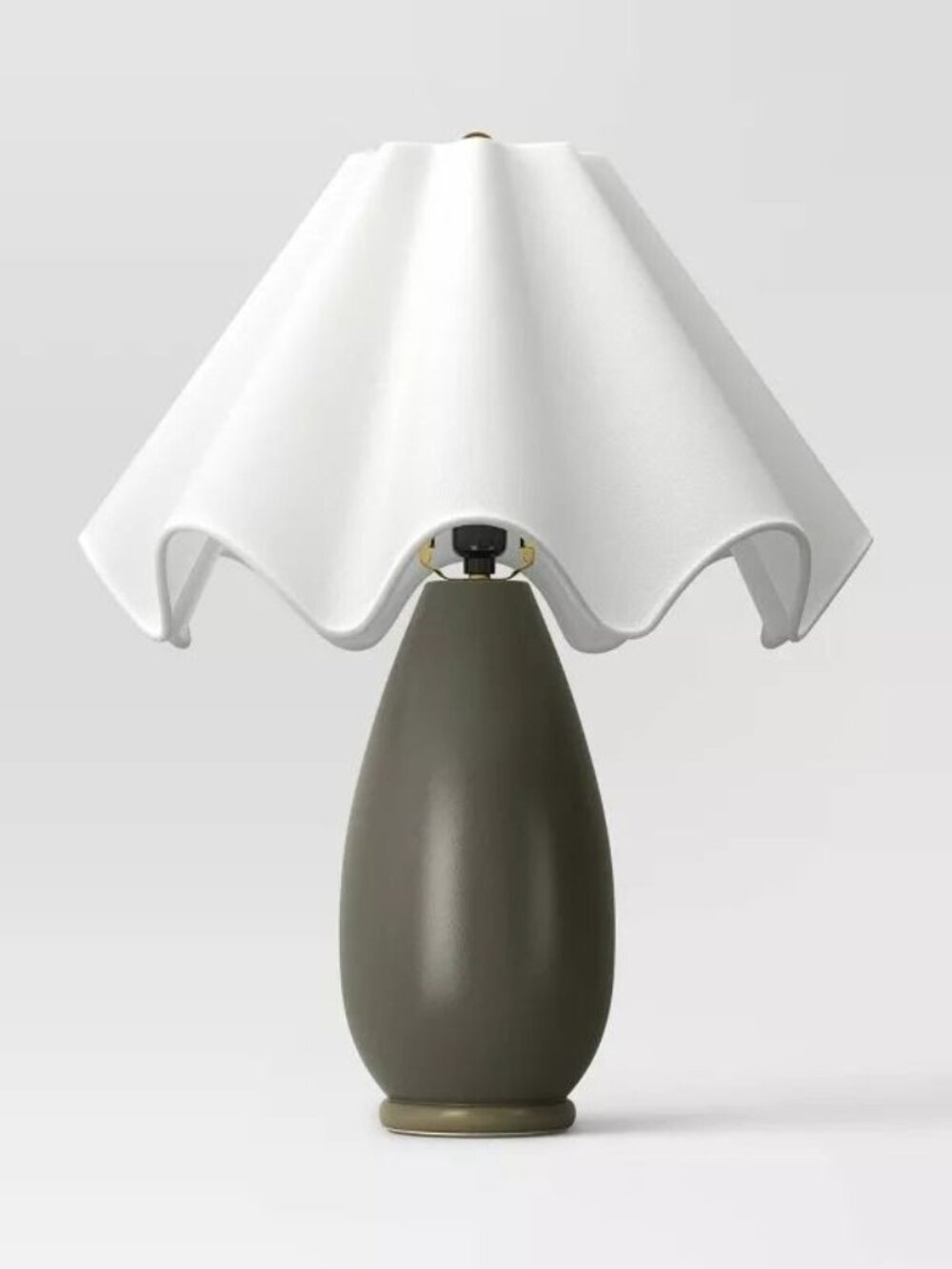 Wavy Shade Collection Ceramic Table Lamp Green - Threshold,‎ Target